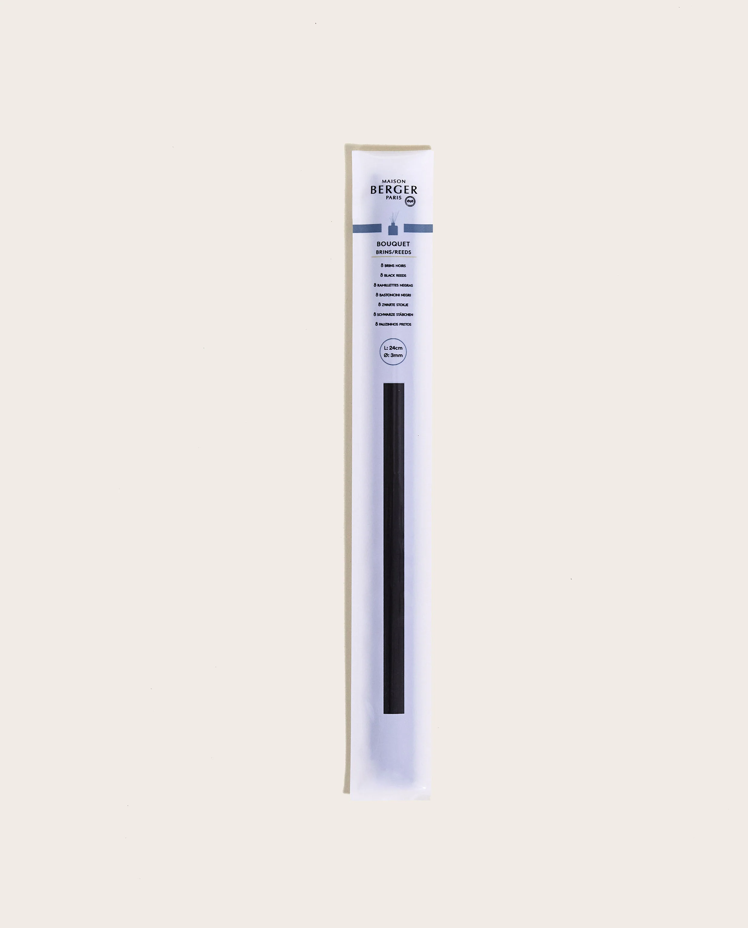 Set van 8 zwarte sticks 24cm - Image 3